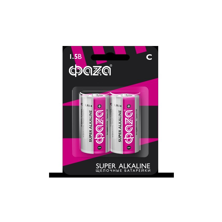 Элемент питания LR14 Super Alkaline, блистер, 2шт. Элемент питания LR14 Super Alkaline, блистер, 2шт.