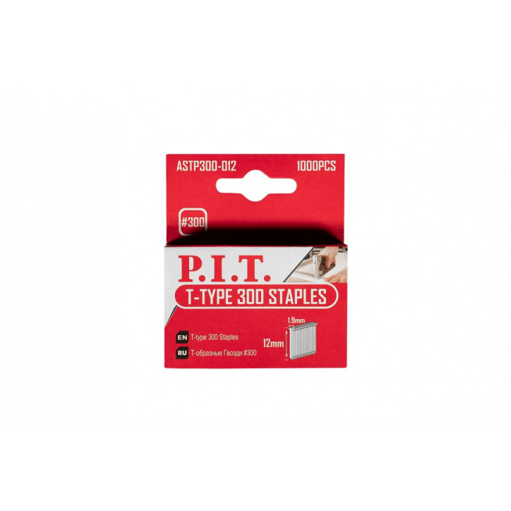 Т-образные гвозди Тип 300 12 мм 1000 шт в уп. Т-образные гвозди Тип 300 12 мм 1000 шт в уп.