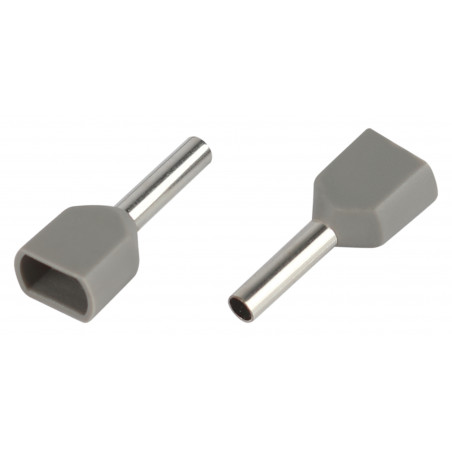 Наконечник-гильза с изолированным фланцем (упаковка 50 шт.) NO-225-97 НШвИ(2) 0,75-8