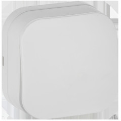 GLORY Выключатель 1-клавишный для открытой установки 10А ВС20-1-0-ХБм белый матовый IEK