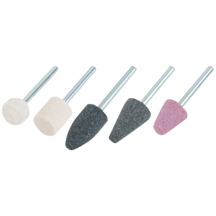 Шарошки абразивные по металлу, 5 шт, хвостовик 3 мм Шарошки абразивные по металлу, 5 шт, хвостовик 3 мм