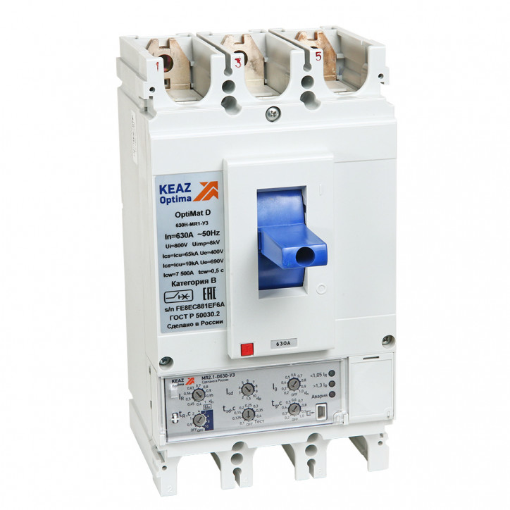 Выключатель автоматический OptiMat D400N-MR2.1-ОМ4-РЕГ Выключатель автоматический OptiMat D400N-MR2.1-ОМ4-РЕГ