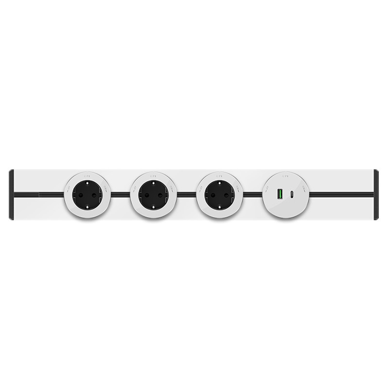 MultiTrack Розетка 2хUSB (тип А+С) 18Вт, 5В/3А Белый