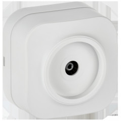 GLORY Розетка для открытой установки TV РТВ20-ХБм белый матовый IEK