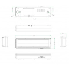 Светильник светодиодный аварийный непостоянный DBA-104-0-20 44LED 6ч IP20 стрелка (20/880)