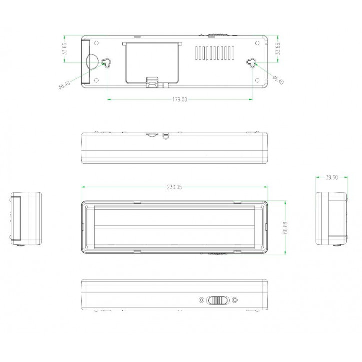 Светильник светодиодный аварийный непостоянный DBA-104-0-20 44LED 6ч IP20 стрелка (20/880)