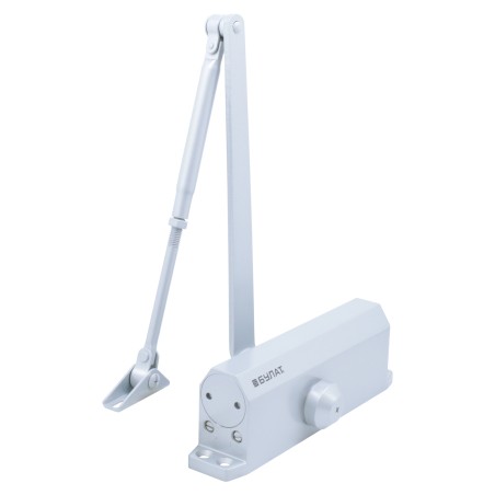 БУЛАТ Доводчик дверной ДД 504/4 A-S (60-85 кг) серебро (10)