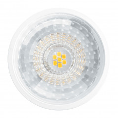 Лампа светодиодная, (7W) 230V GU10 6400K MR16 с линзой 110 градусов, LB-1607