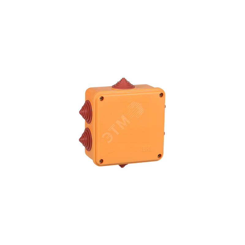 Коробка распаячная огнестойкая ПС 100х100х50мм 4P 10мм2 IP55 6 вводов