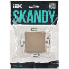 SKANDY Заглушка с суппортом SK-C01Sa песочный IEK