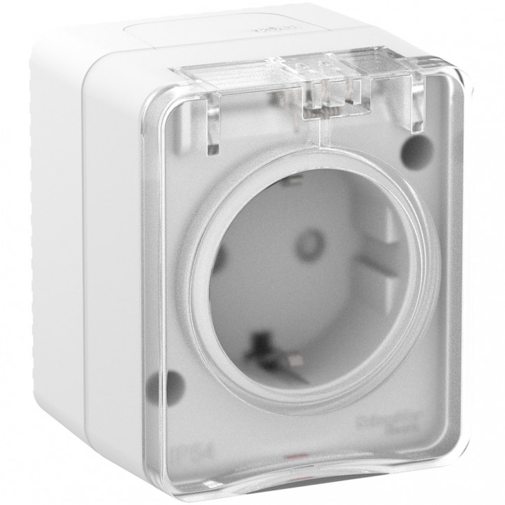 AtlasDesign Profi54 розетка с заземлением со шторками IP54 16А 250B, БЕЛЫЙ, Россия AtlasDesign Profi54 розетка с заземлением со шторками IP54 16А 250B, БЕЛЫЙ, Россия