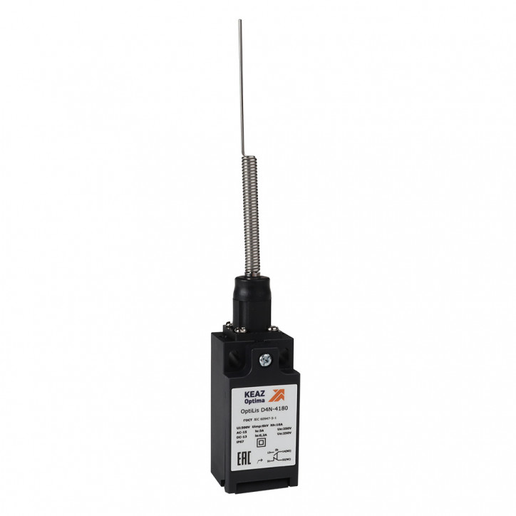 Выключатель концевой OptiLiS D4N-8180 пружина со стержнем кошачий ус EN 50047 XCKT2106P16