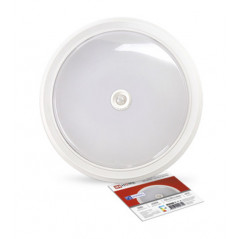 Светильник светодиодный СПБ-2Д-КРУГ 20Вт 4000К 1400Лм 250мм с настраиваемым датчиком белый IN HOME