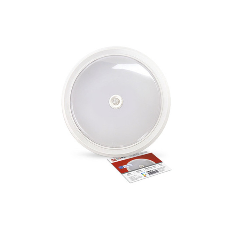 Светильник светодиодный СПБ-2Д-КРУГ 20Вт 4000К 1400Лм 250мм с настраиваемым датчиком белый IN HOME