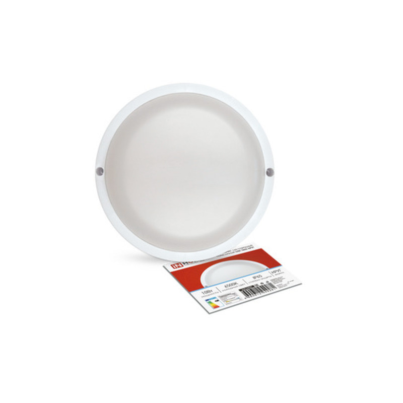 Светильник светодиодный герметичный СПП 1065-КРУГ 10Вт 6500К 900Лм IP65 115мм IN HOME