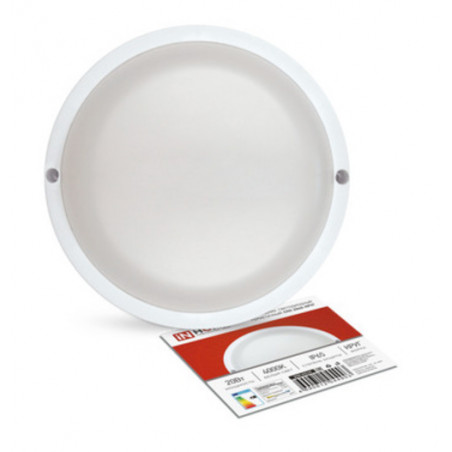 Светильник светодиодный герметичный СПП 2040-КРУГ 20Вт 4000К 1800Лм IP65 155мм IN HOME