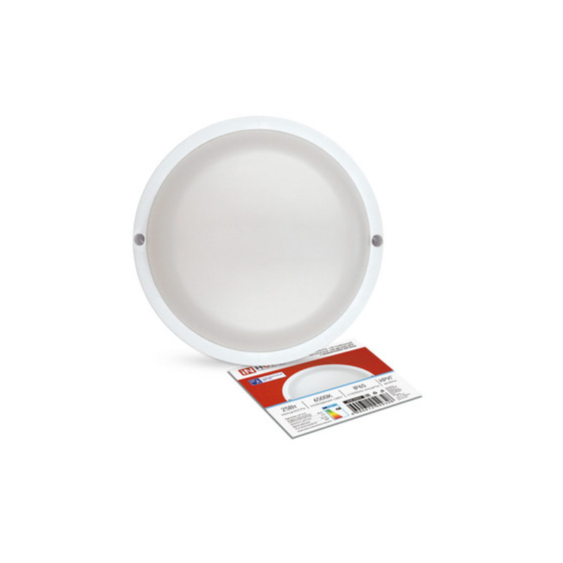 Светильник светодиодный герметичный СПП МД-2565-КРУГ 25Вт 6500К 2250Лм с микроволновым датчиком IP65 175мм IN HOME