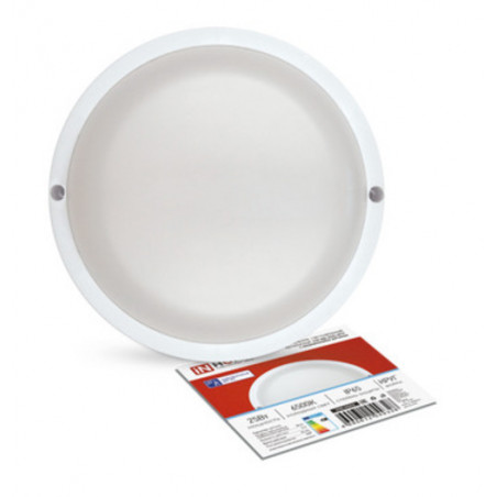 Светильник светодиодный герметичный СПП МД-2565-КРУГ 25Вт 6500К 2250Лм с микроволновым датчиком IP65 175мм IN HOME