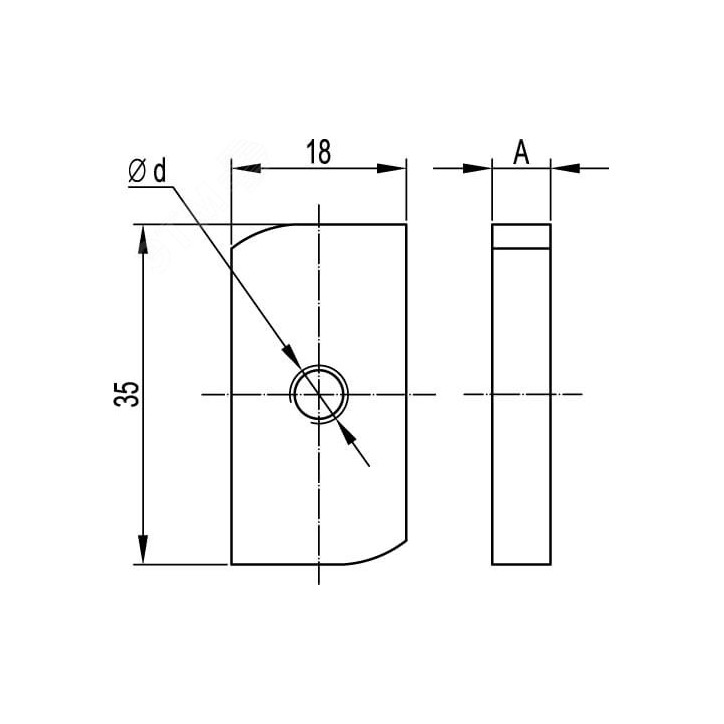 Гайка для подвешивания профиля М10х40 INOX