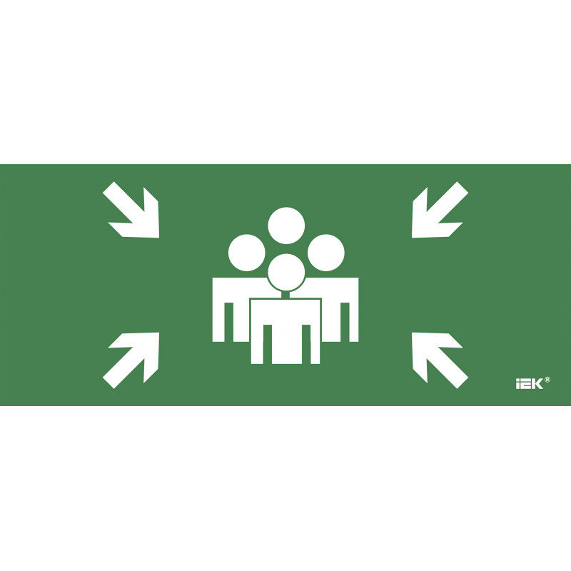 Этикетка самокл. 330х140мм Место сбора IEK