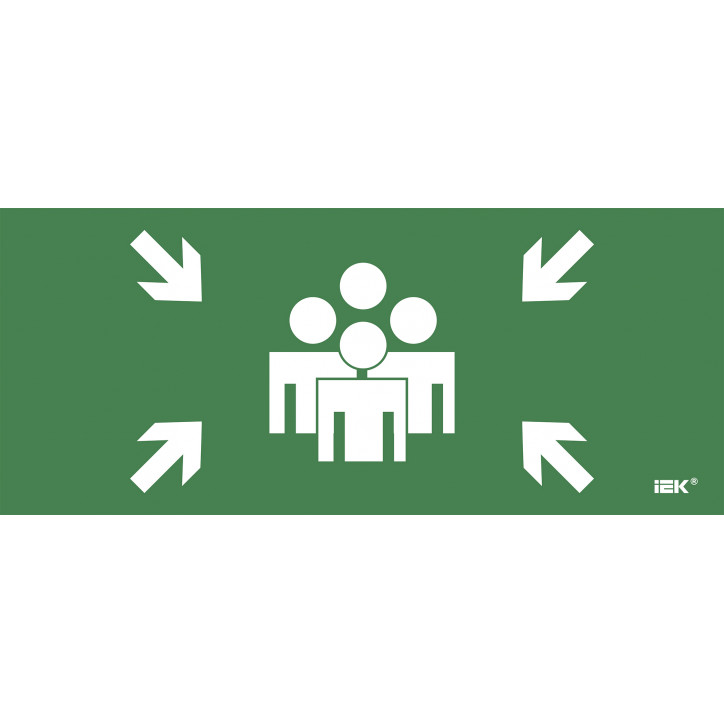 Этикетка самокл. 330х140мм Место сбора IEK Этикетка самокл. 330х140мм Место сбора IEK