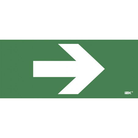 Этикетка самокл. 330х140мм Направляющая стрелка IEK