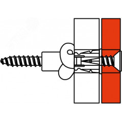 Саморез 3.5х50мм с дюбелем F6