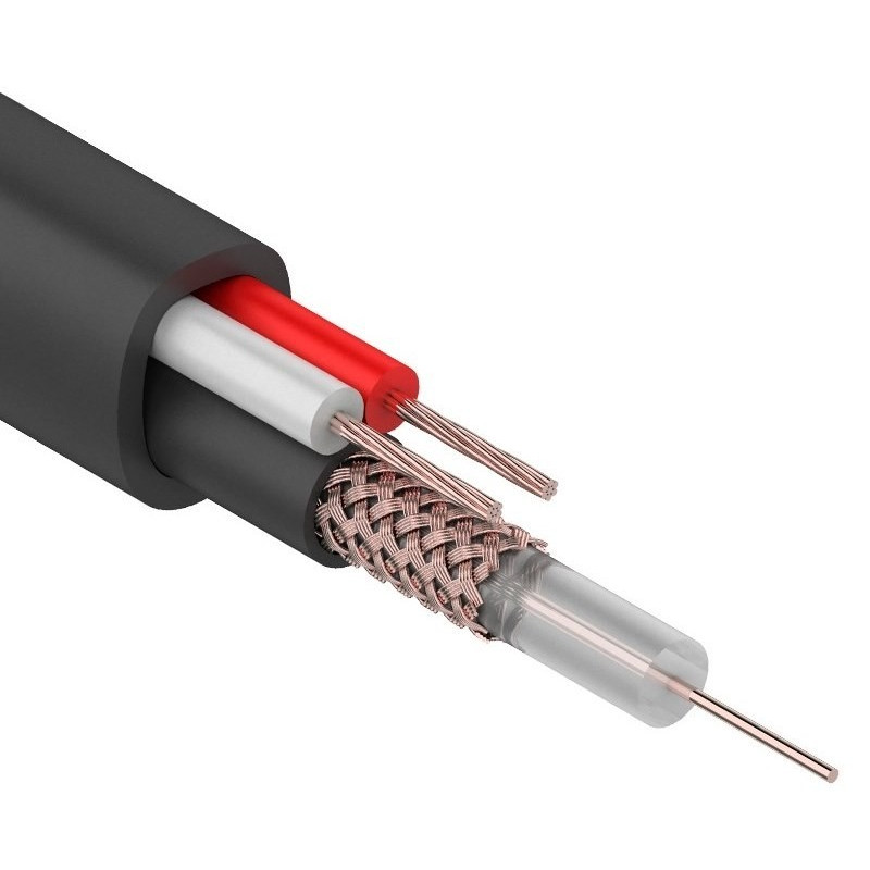 Кабель КВК-П-1,5+2x0,75 кв.мм (Cu/Cu) черный (200 м),