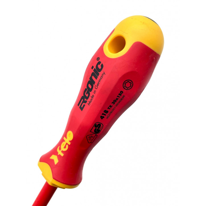 Отвертка диэлектрическая Ergonic TX30х150 Отвертка диэлектрическая Ergonic TX30х150