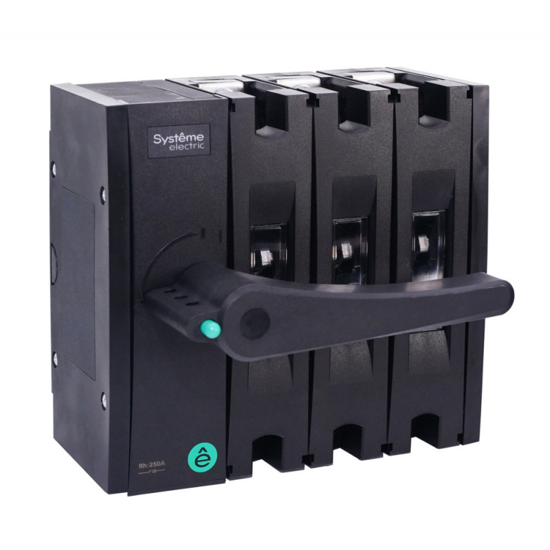 Выключатель-разъединитель SYSTEMEPACT SD250 3P 200A Рукоятка слева фронт_Рукоятка заказывается отдельно