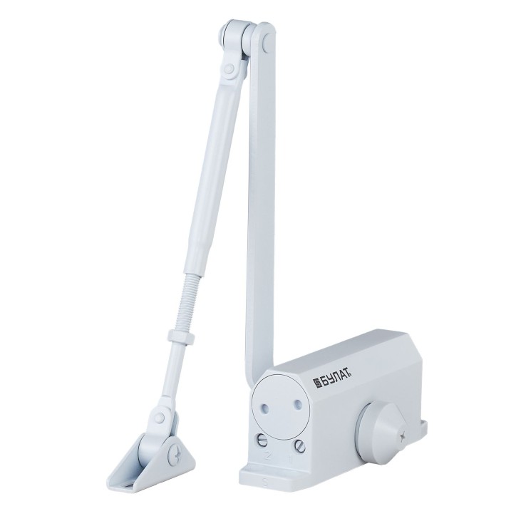 БУЛАТ Доводчик дверной ARCTIC ДД 501/3 A-W (25-85 кг) белый, морозостойкий (10) БУЛАТ Доводчик дверной ARCTIC ДД 501/3 A-W (25-85 кг) белый, морозостойкий (10)