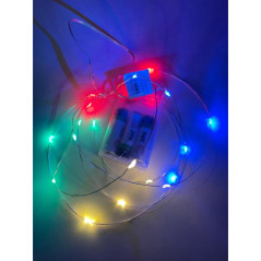 ENIN-2M Гирлянда LED Нить 2 м мультиколор, АА, IP20 (120/4800)