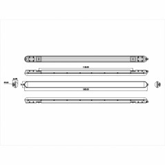 Линейный Светильник светодиодный SPP-201-0-65K-066 66Вт 6500K 8050Лм IP65 1500мм матовый