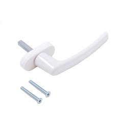 Ручка для пластиковых окон ЭРЕН (MESUT) штифт 35 мм белая RAL-9016 (100,5!!!) ,