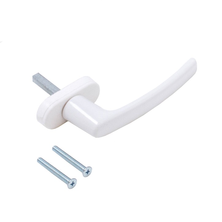 Ручка для пластиковых окон ЭРЕН (MESUT) штифт 35 мм белая RAL-9016 (100,5!!!) ,