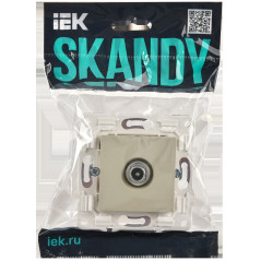 SKANDY Розетка TV проходная SK-A17B бежевый IEK