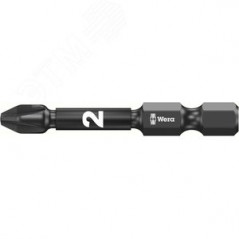 Бита ударная 855/4 IMP DC Impaktor PZ алмазное покрытие хвостовик 1/4 E 6.3 PZ 2X50 мм