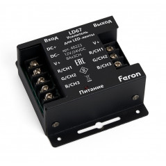 Усилитель для светодиодной ленты, RGB, 24А12-24V, LD67 FERON