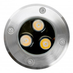 Светильник тротуарный 3W, AC12-24V, 3000К, D100*H80mm, внутренний диаметр: 70mm, IP67, SP2801