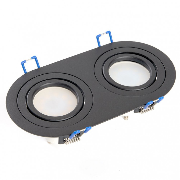 Светильник потолочный встраиваемый, MR16 G5.3, черный, DL2812