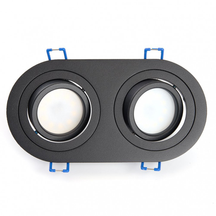 Светильник потолочный встраиваемый, MR16 G5.3, черный, DL2812