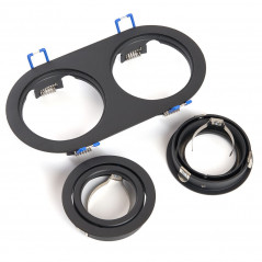 Светильник потолочный встраиваемый, MR16 G5.3, черный, DL2812