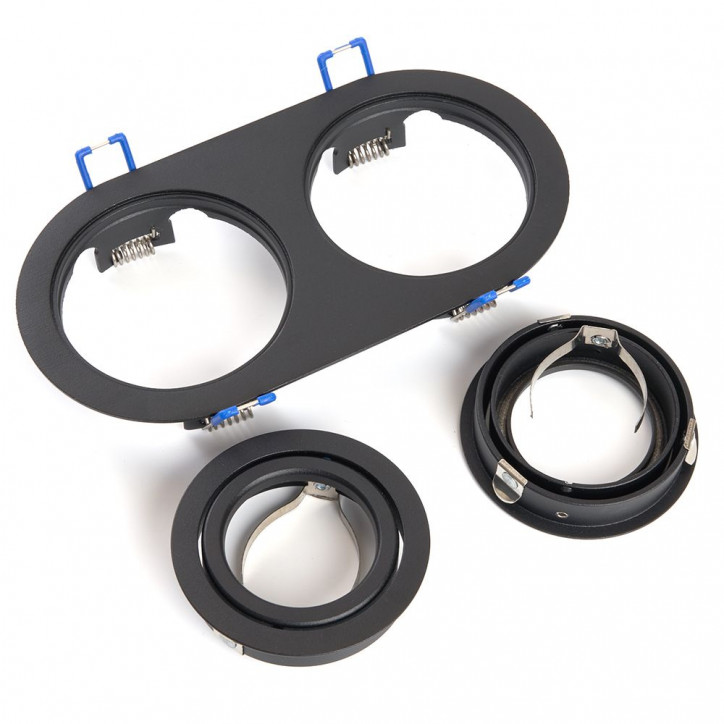 Светильник потолочный встраиваемый, MR16 G5.3, черный, DL2812