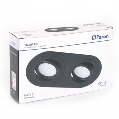 Светильник потолочный встраиваемый, MR16 G5.3, черный, DL2812