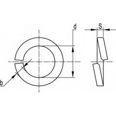Шайба гровер М6 INOX