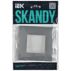SKANDY Рамка 1-местная SK-F01Gr серый IEK
