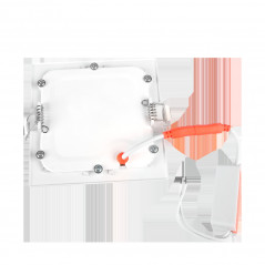 Светильник светодиодный ДВО-9w 4000K 600 Лм IP40 WH 145мм встраиваемый квадрат