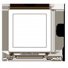 Светильник светодиодный ДВО-9w 4000K 600 Лм IP40 WH 145мм встраиваемый квадрат