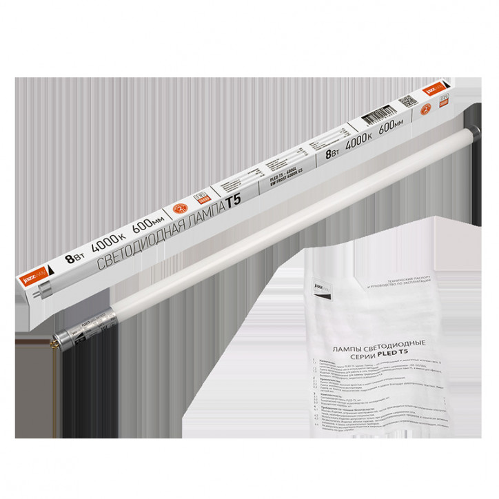 Лампа LED 8вт G5 белый (установка возможна по сле демонтажа ПРА),стекло Лампа LED 8вт G5 белый (установка возможна по сле демонтажа ПРА),стекло