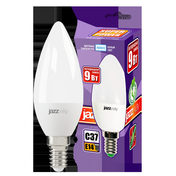 Лампа светодиодная LED 9w E14 4000K свеча Лампа светодиодная LED 9w E14 4000K свеча